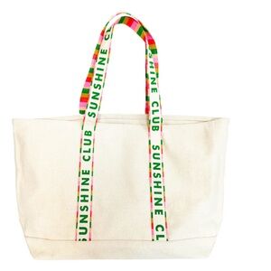 Sunshine Club Canvas Tote NWT